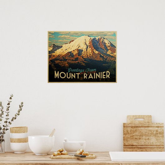 Mount Rainier Poster (Küche)