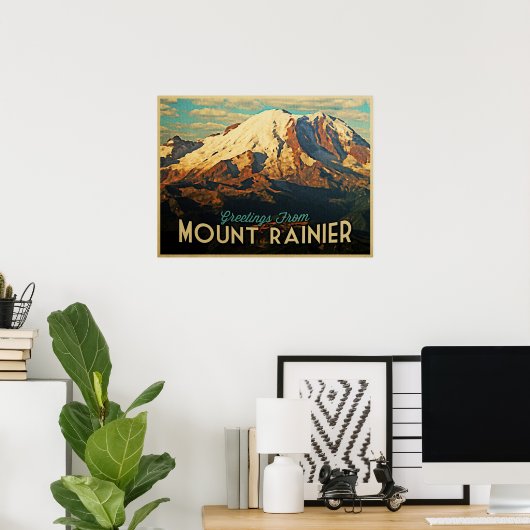 Mount Rainier Poster (Heimbüro)