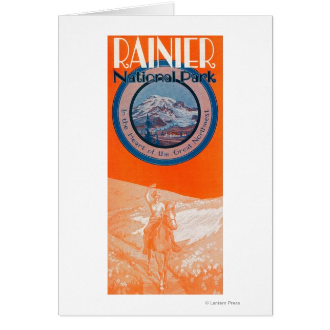 Mount Rainier Poster - Reiten (Vorne)
