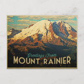 Mount Rainier Postkarte (Vorderseite)