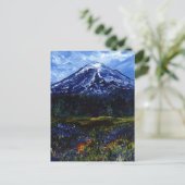 Mount Rainier Postkarte (Stehend Vorderseite)