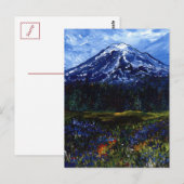 Mount Rainier Postkarte (Vorne/Hinten)