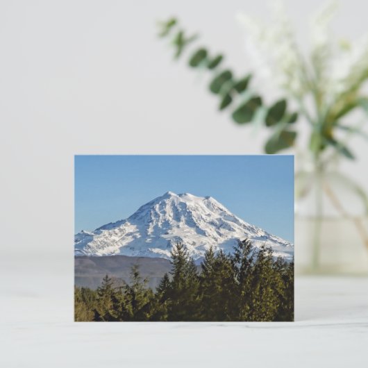 Mount Rainier Postkarte (Stehend Vorderseite)