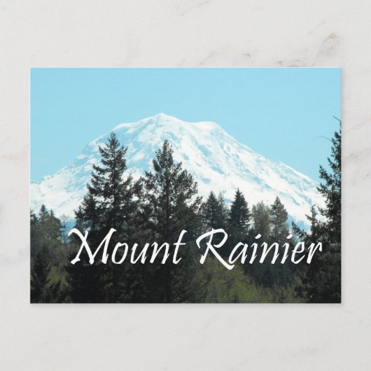 Mount Rainier Postkarte (Vorderseite)