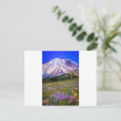 Mount Rainier Postkarte (Stehend Vorderseite)