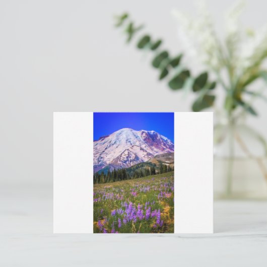 Mount Rainier Postkarte (Stehend Vorderseite)