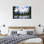 Mount Rainier | Reflektion in einem Bergteich Leinwanddruck (Insitu (Schlafzimmer))