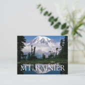 Mount Rainier | Reflektion in einem Bergteich Postkarte (Stehend Vorderseite)