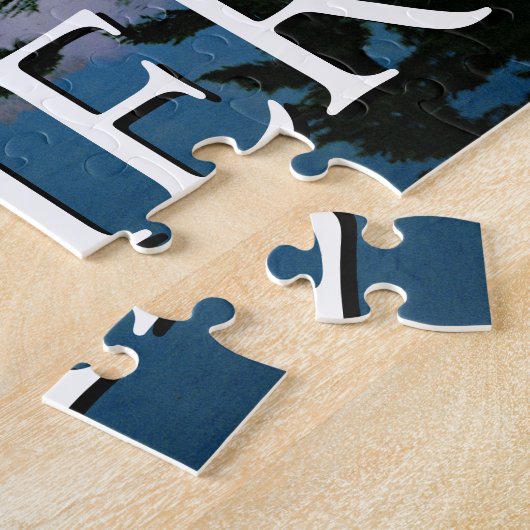 Mount Rainier | Reflektion in einem Bergteich Puzzle (Seite)