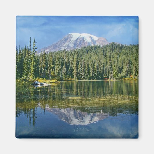 Mount-Rainier-Reflektion Magnet (Vorne)