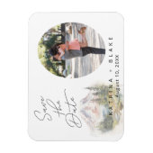 Mount Rainier Save the Date Flexible Foto Magnet (Vertikal)