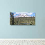 Mount Rainier Scenic Lake Landscape Leinwanddruck (Insitu (Holzboden))