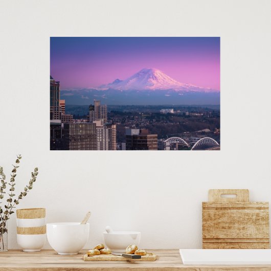 Mount Rainier Seattle Poster (Küche)