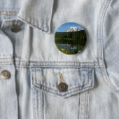 Mount Rainier Seereflektion mit Wildblumen Button (Beispiel)