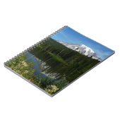Mount Rainier Seereflektion mit Wildblumen Notizblock (Linke Seite)