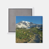 Mount Rainier Skyline Trail Aussicht Magnet (Vorderseite/Rückseite)