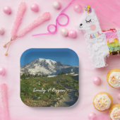 Mount Rainier Skyline Trail Aussicht Pappteller (Party)