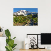 Mount Rainier Skyline Trail Aussicht Poster (Heimbüro)
