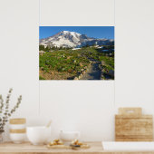 Mount Rainier Skyline Trail Aussicht Poster (Küche)