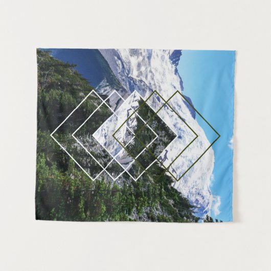 Mount Rainier Small Wandteppich (Vorderseite (Horizontal))