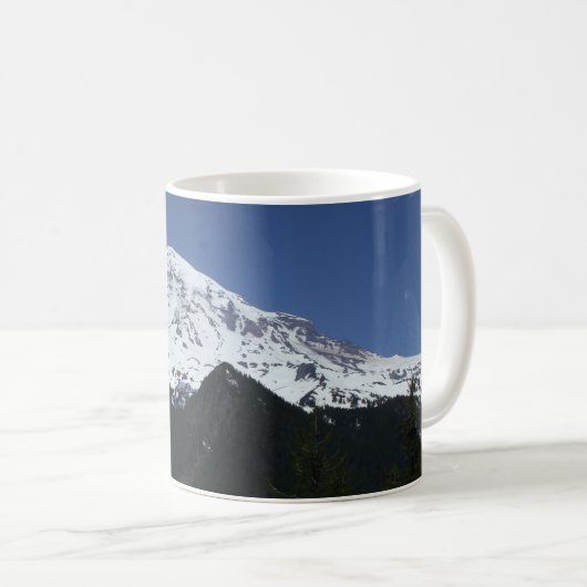 Mount Rainier Snowy Mountain Tasse (VorderseiteRechts)