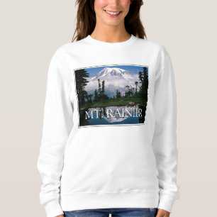 Mount Rainier Spiegelung in einem Bergteich Sweatshirt