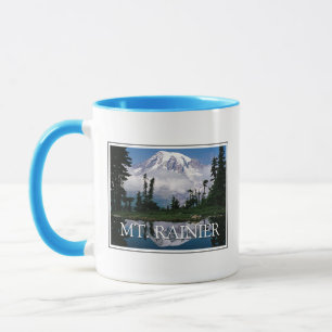 Mount Rainier   Spiegelung in einem Bergteich Tasse