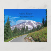 Mount Rainier, Staat Washington Postkarte (Vorderseite)