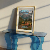 Mount Rainier Trendy Wall Art Print Poster