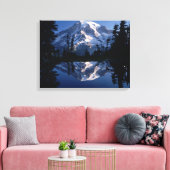 Mount Rainier und Blauer Himmel perfekt reflektier Leinwanddruck (Insitu (Wohnzimmer))