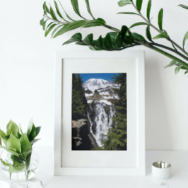 Mount Rainier und Myrtle Falls Fotodruck