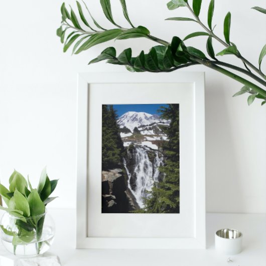Mount Rainier und Myrtle Falls Fotodruck