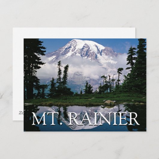 Mount Rainier | Vielen Dank Postkarte (Vorne/Hinten)