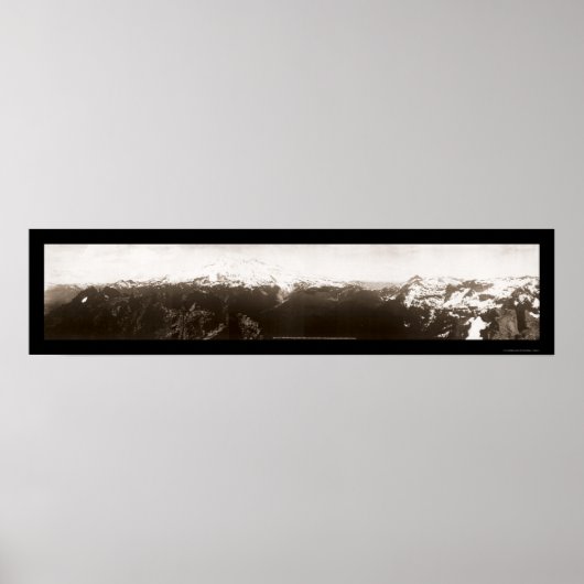 Mount Rainier WA Foto 1908 Poster (Vorne)