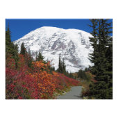 Mount Rainier Wanderweg Farbe Fall Fotodruck (Vorne)
