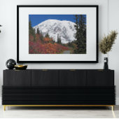 Mount Rainier Wanderweg Farbe Fall Fotodruck