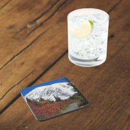 Mount Rainier Wanderweg Farbe Fall Getränkeuntersetzer