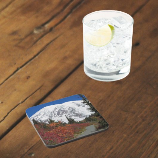 Mount Rainier Wanderweg Farbe Fall Getränkeuntersetzer