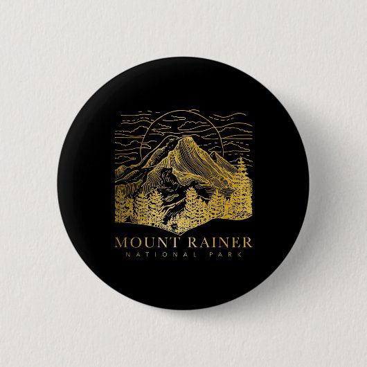 Mount Rainier Washington Berg Mt Klettern Summ Button (Vorderseite)