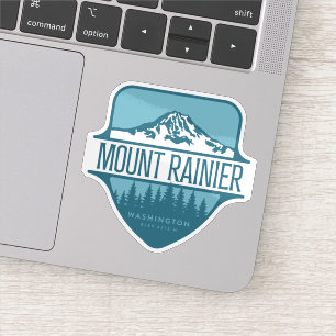 Mount Rainier Washington Bergkamm-Design Aufkleber