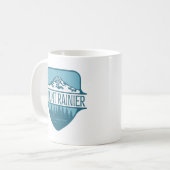 Mount Rainier Washington Bergkamm-Design Kaffeetasse (Vorderseite Links)