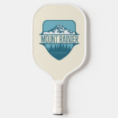 Mount Rainier Washington Bergkamm-Design Pickleball Schläger (Rückseite)