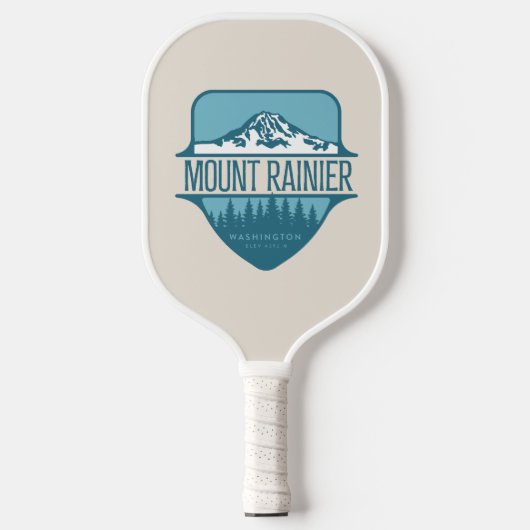 Mount Rainier Washington Bergkamm-Design Pickleball Schläger (Vorderseite)