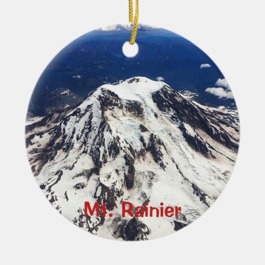 Mount Rainier, Washington, Cascades Keramikornament (Vorne)