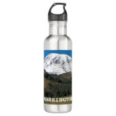 Mount Rainier Washington Foto Edelstahlflasche (Vorderseite)