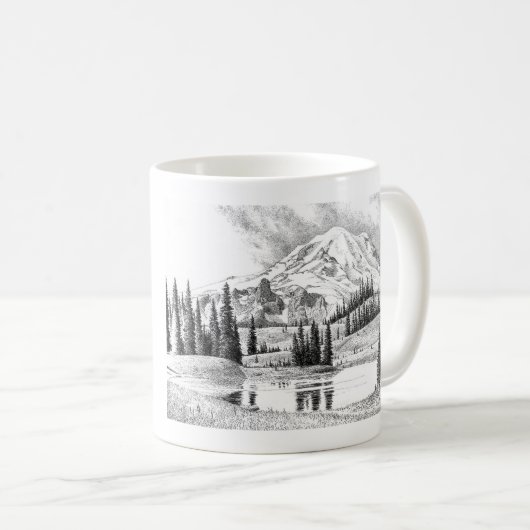 Mount Rainier, Washington Kaffeetasse (VorderseiteRechts)