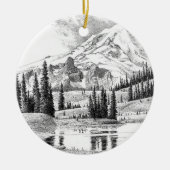 Mount Rainier, Washington Keramik Ornament (Vorne)