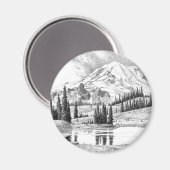 Mount Rainier, Washington Magnet (Vorderseite/Rückseite)
