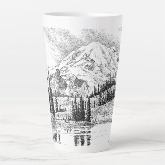 Mount Rainier, Washington Milchtasse (Vorderseite)
