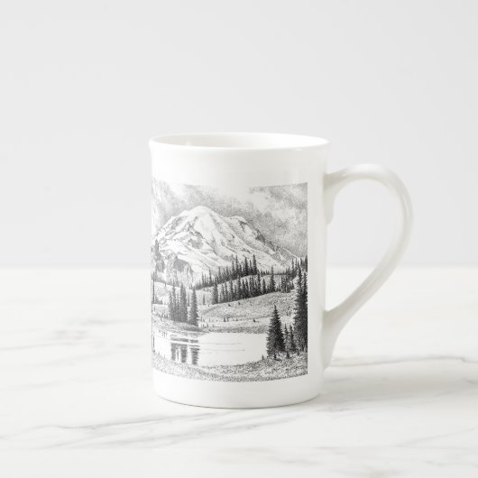 Mount Rainier, Washington Porzellantasse (Rechts)